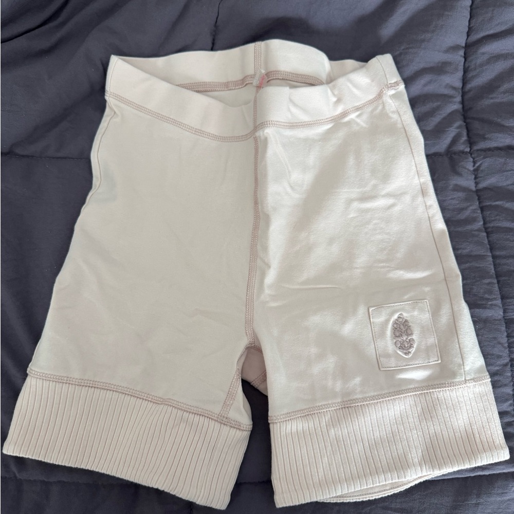 Free People Baby Pink Biker Shorts